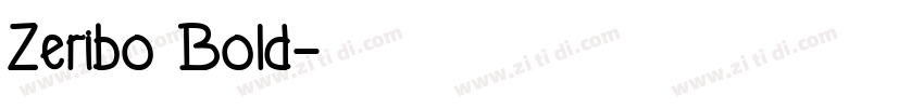 Zeribo Bold字体转换